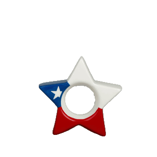 Argolla Porta Servilleta Estrella Chile 8X3X8Cm Ynr-02