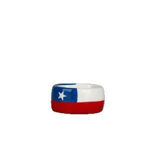 Argolla Porta Servilleta Bandera Chile  Ynr-04