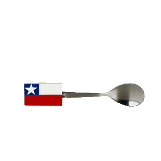 Cuchara Bandera Chile 8,5X3X17Cm 527A
