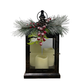 Candelabro Led Tres Velas Negro