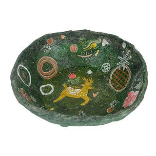 Plato Decorativo Reno Verde 22X22X9,5Cm
