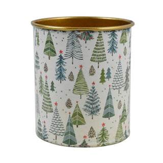 Recipiente  Pinos Navidad 8,5X8,5X10Cm