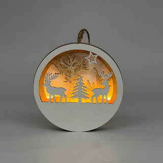Deco Arbol Esfera Renos C/Luz 15X2Cm Clw011