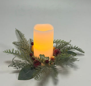 Vela Led Floral 7,5X15Cm W2150 Amarillo
