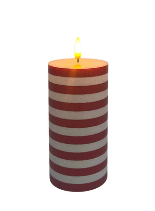 Vela Led Cintas Rojas  1623L
