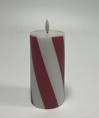 Vela Led Diagonales Rojas  1624L