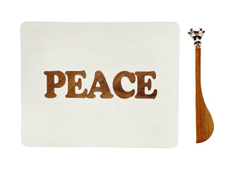 Set Tabla Mad Acacia C/Cuchillo Aperitivo Paz