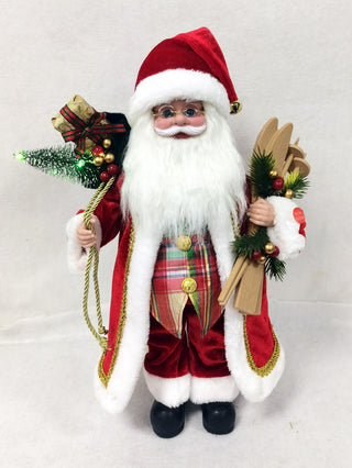 Santa Musica Y Movimiento Skies Regalos 43Cm 024