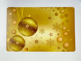 Set 4 Ind Esferas Doradas 44X28X0,04Cm 301