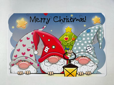 Set 4 Ind Gnomos Merry Christmas 44X28X0,04Cm 302 - multicolor