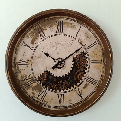 RELOJ DE PARED  77,8x23x77,8cm Elemental Dis.2F - multicolor
