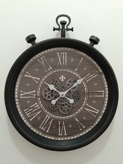 RELOJ DE PARED  63x36x76cm Elemental Dis.1B - multicolor