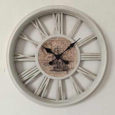 RELOJ DE PARED  52,5x23,2x54,8cm Elemental Dis.1G - multicolor