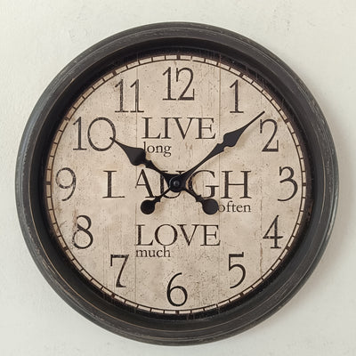 RELOJ DE PARED  42,4x31,9x43,8cm Elemental Dis.3C - multicolor