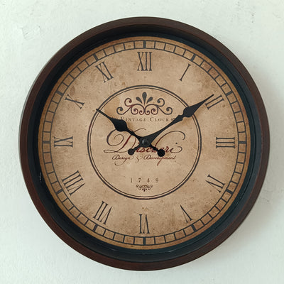 RELOJ DE PARED  50x32,2x33cm Elemental Dis.5D - multicolor