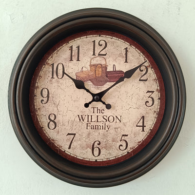RELOJ DE PARED  54x31x31,8cm Elemental Dis.3E - multicolor