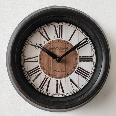 RELOJ DE PARED  38,5x25x49,8cm Elemental Dis.1D - multicolor