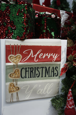Funda Cojin Christmas Corazones 45X45Cm 3A