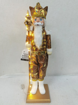 Cascanueces Luz Dorado 56Cm