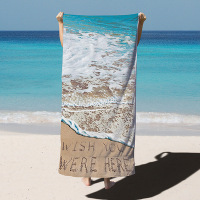 Toalla Playa Mensaje Microfibra - multicolor