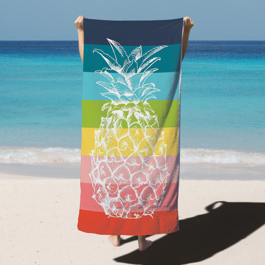 Toalla De Playa Microfibra Piña