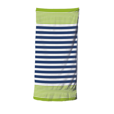 Toalla De Playa Microfibra Lineas - multicolor