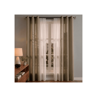 Set Cortinas Lisboa 2 Paños + 2 Velos 140X220 - Natural