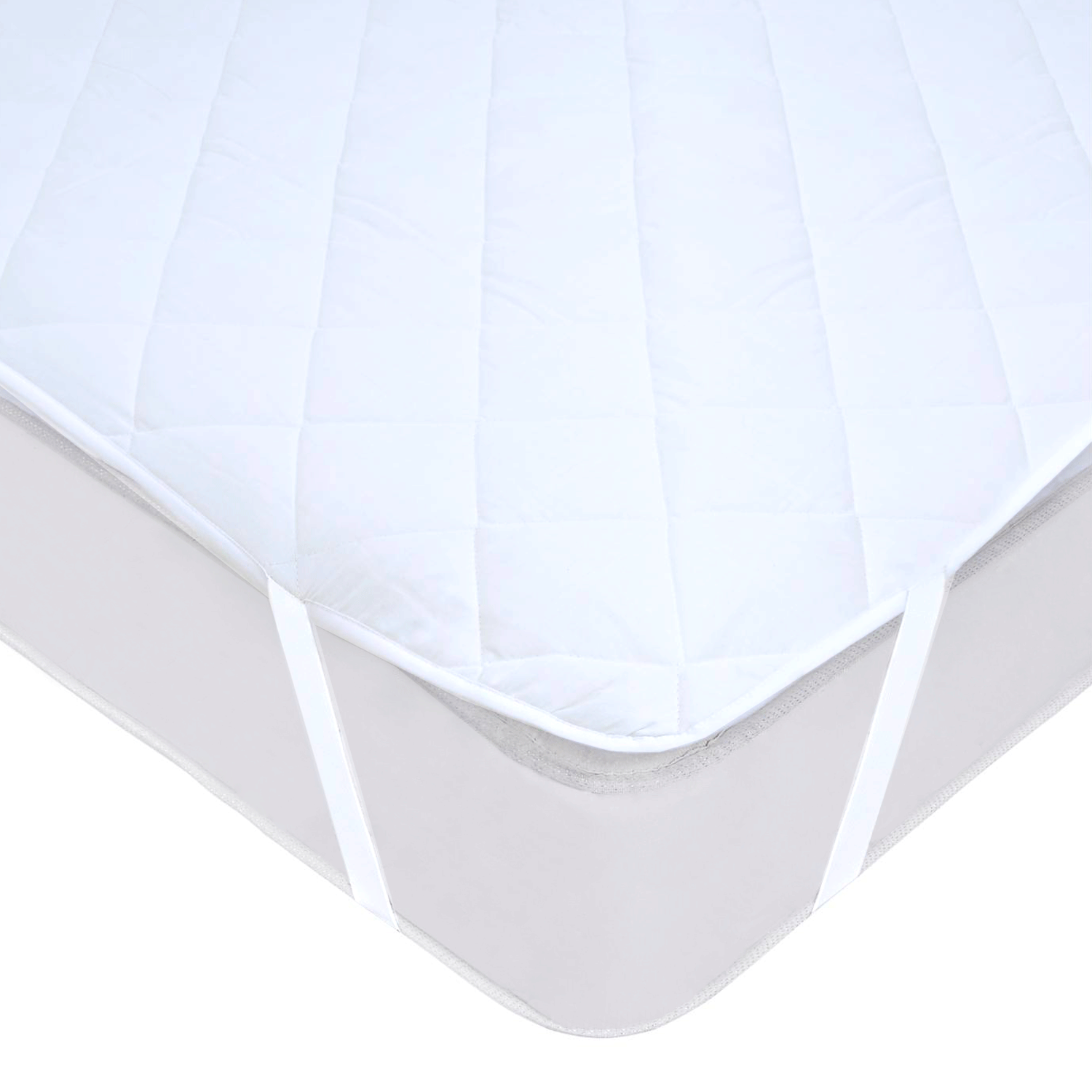 Cubrecolchon Acolchado King - Blanco