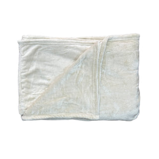 Frazada hotelera flannel fleece 2.5 plazas crudo