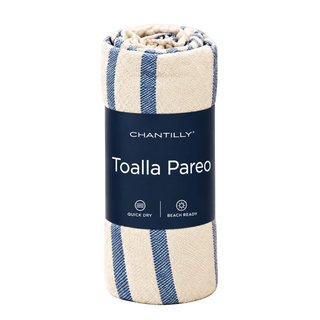 Pareo Toalla Turca 80x180 cm Azul Marino de Algodón y Poliéster