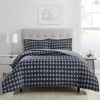 Plumon Flannel/Sherpa Tartan 1,5 plazas Multicolor