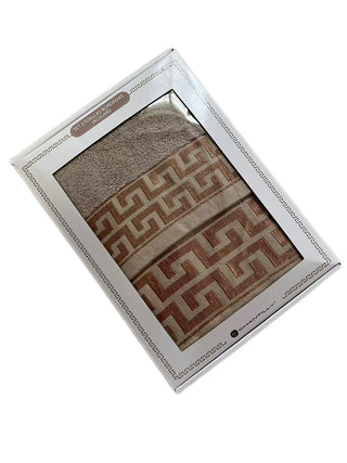 Set Toallas Caja Regalo Borde Jacq. Gris