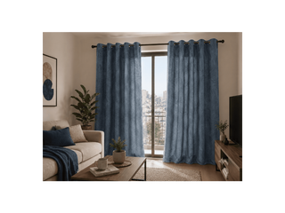 Set Cortina Velvet Emboss 140X220 Gris