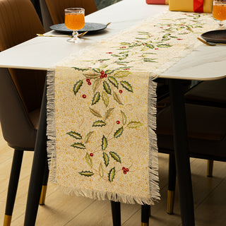 Camino Bord Hojas 35X170Cm