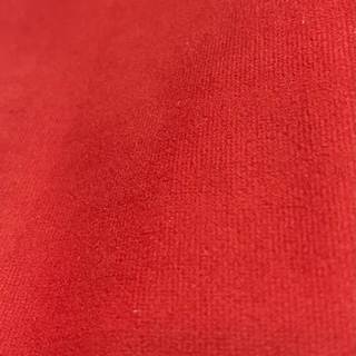 Tela para tapicería Felpa Lisa Rojo.40 Color Rojo