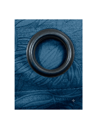 Set Cortina Velvet Emboss 140X220 Azul
