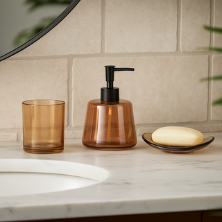 Set Vidrio Baño 3 Pcs Ilusión