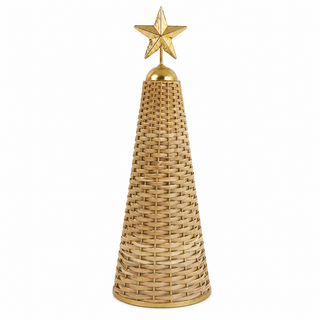 Arbol Navidad Estrella Dorada 14,5X14,5X39Cm