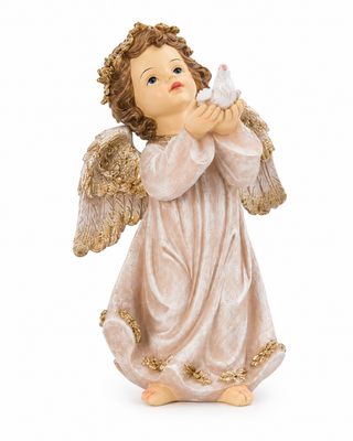 Ángel Navideño con Paloma 20 cm Decorativo