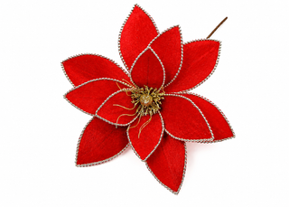 Flor Navideña Roja 30x38 cm