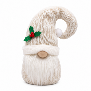 Gnomo Gorro Blanco 18X13X30Cm