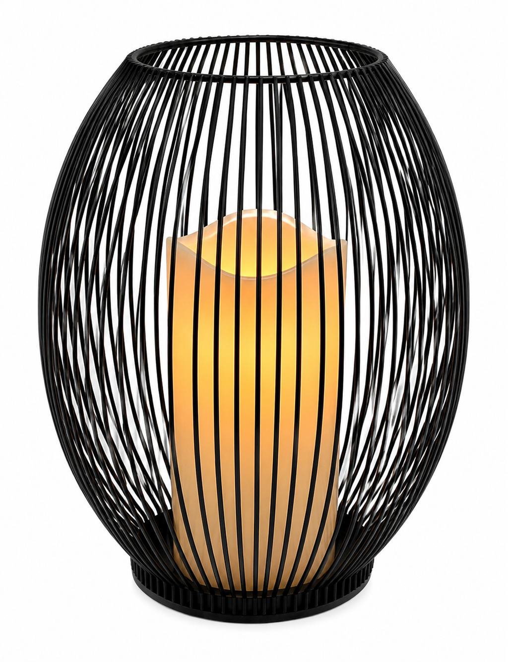 Candelabro C/Vela Led 20X20X22,5Cm