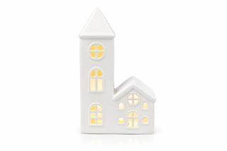 Casa Ceramica Led 13,2X6,5X21,5Cm
