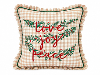 Funda Cojín Love Peace Vichy 45x45 cm