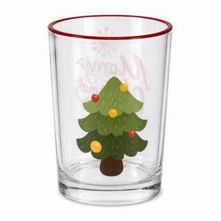 Vaso Navideño Pino Decorado 8 cm
