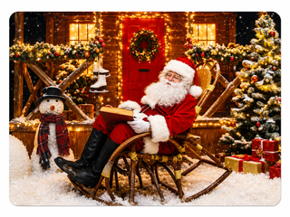 Set 4 Ind Santa Sentado 44X28Cm