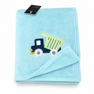 Manta Bordada Flannel Fleece 75 X 100 Cm Camión