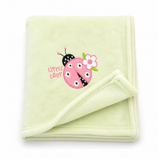 Manta bordada flannel fleece 75 x 100 cm chinita