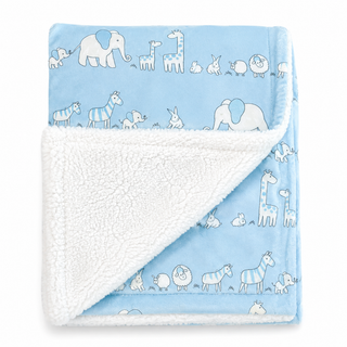 Manta Estampada Sherpa 75 X 100 Cm Animales