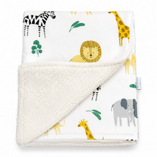 Manta Estampada Sherpa 75 X 100 Cm Jirafas